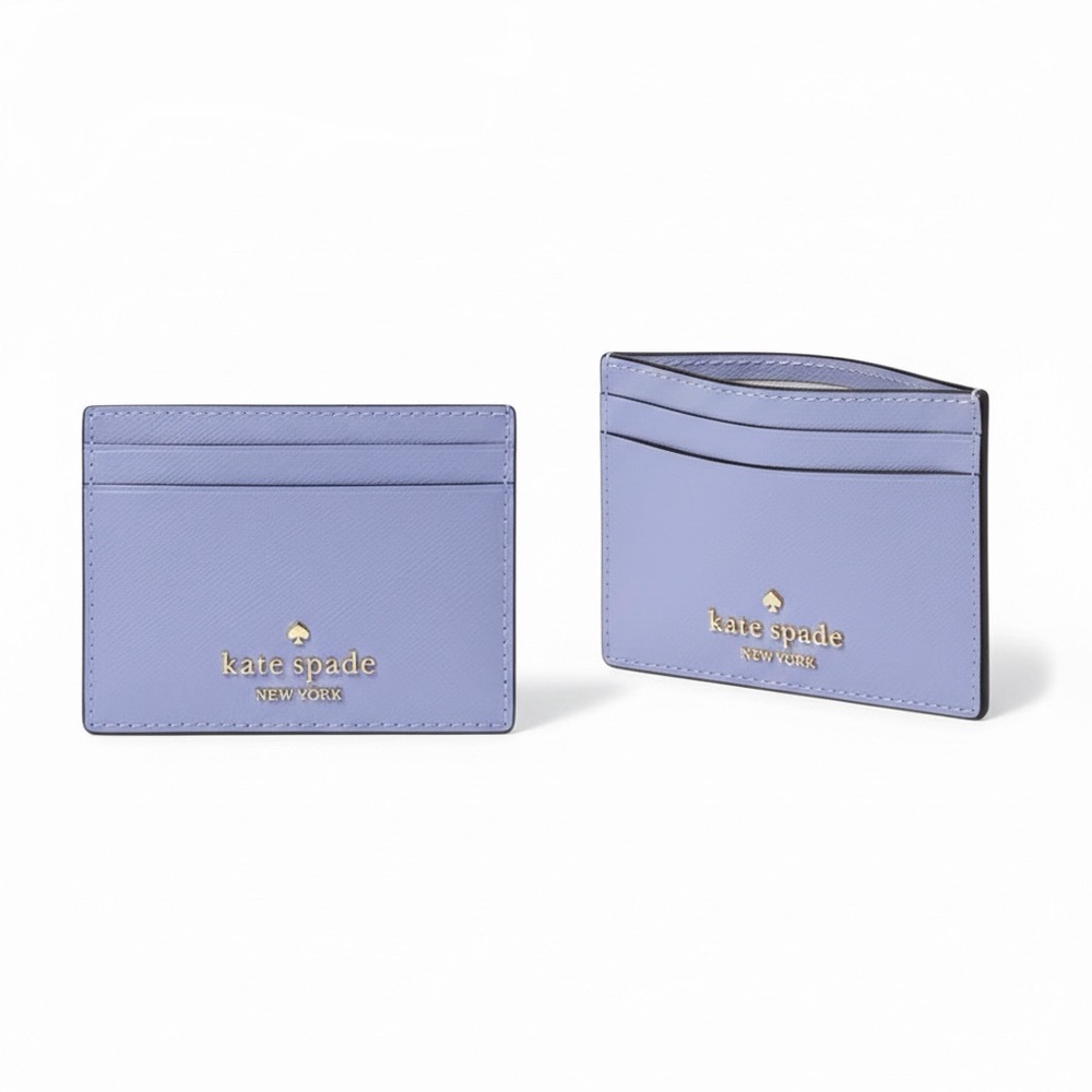 NWT Kate Spade Madison Slim Card Case Wallet in Frosted Blueberry